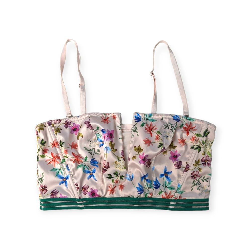 Springtime Longline Satin Bra